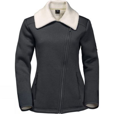 Chaquetas Jack Wolfskin Terra Nova Mujer Gris Oscuro - Chile IWQ063427